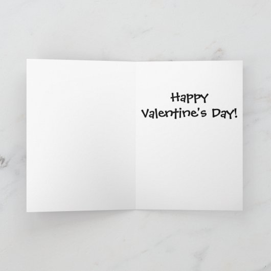 愛はバレンタインデーカードを傷つけます シーズンカード (内部)