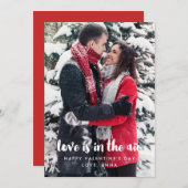 愛はバレンタインデーモダンのカードの中にある シーズンカード (正面/裏面)