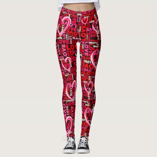 愛はバレンタインデーレギンス レギンス (正面)