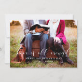 愛はバレンタニのまわりにーのデイフォトカード シーズンカード (正面)