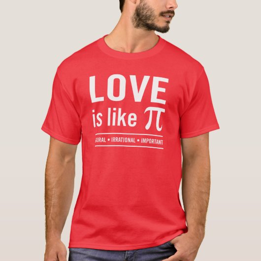 愛はパイに似ている Tシャツ (正面)