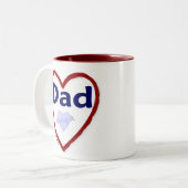 愛はパパ ツートーンマグカップ (正面左)