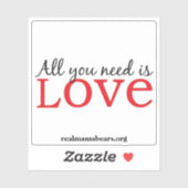 愛はビニールのシールが必要なだけ シール (シート)