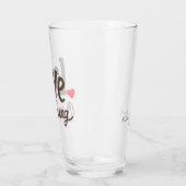 愛はビールの醸造ハートグラス タンブラーグラス (左)