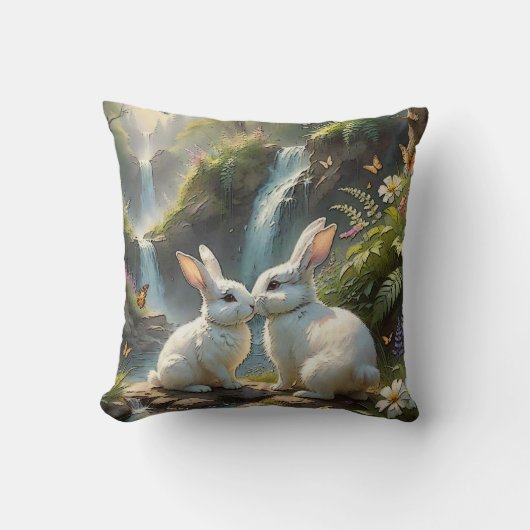 愛はファー装飾用クッション クッション (正面)