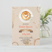 愛はブライダルシャワーの招待を醸造しています 招待状 (スタンド正面)