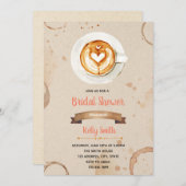 愛はブライダルシャワーの招待を醸造しています 招待状 (正面/裏面)