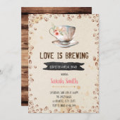 愛はブライダルシャワーの招待状を醸造している 招待状 (正面/裏面)