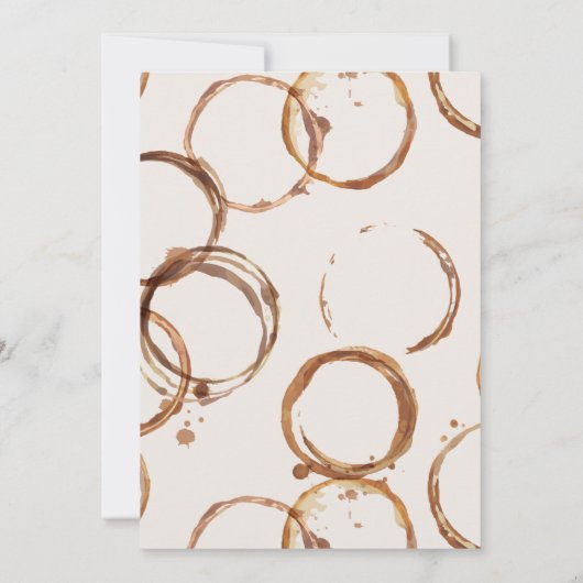 愛はブライダルシャワーの招待状を醸造している 招待状 (裏面)