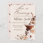愛はブライダルシャワーの招待状を醸造している 招待状 (正面/裏面)