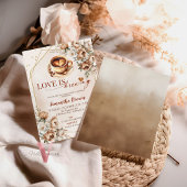 愛はブライダルシャワーの招待状を醸造している 招待状