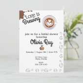 愛はブライダルシャワーの招待状を醸造している 招待状 (スタンド正面)