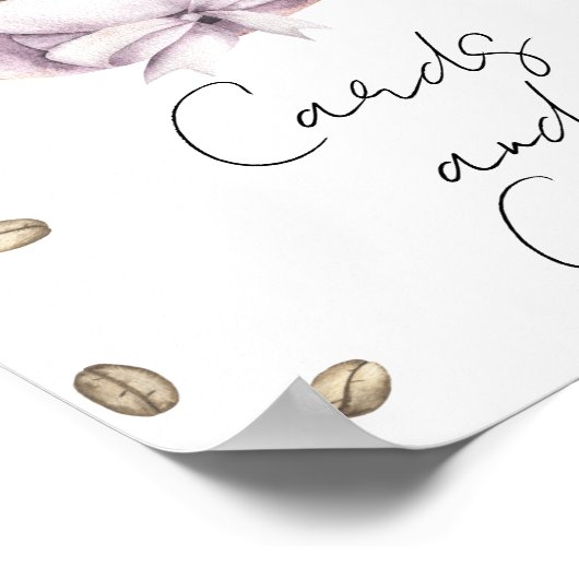 愛はブライダルシャワーカードとギフトを醸造する ポスター (角)