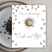 愛はブライダルシャワーカードとギフトを醸造する ポスター