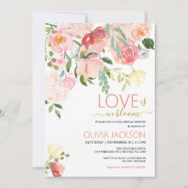愛はブライダルシャワー開花に招待されている シーズンカード