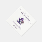 愛はブルーイング茶パーティーゴシックブライダルシャワー スタンダードカクテルナプキン (角)