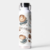 愛はホットにもコールドにも沸騰している ウォーターボトル (正面)