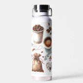 愛はホットにもコールドにも沸騰している ウォーターボトル (背面)