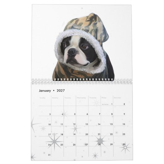 愛はボストンです カレンダー (1月 2027)