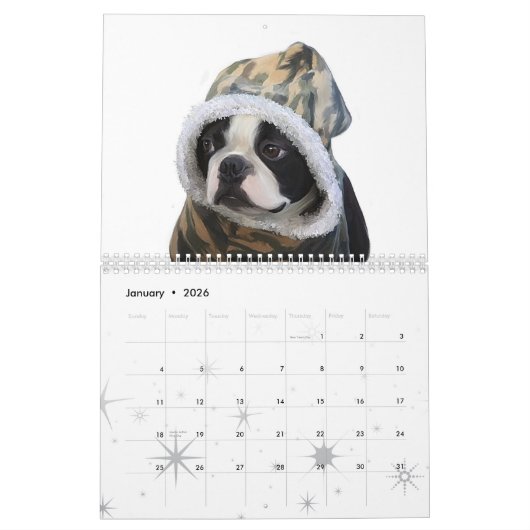 愛はボストンです カレンダー (1月 2026)