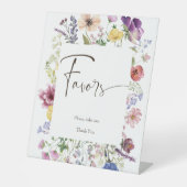 愛はボホワイルドフラワーのお願いテーブルが咲いている 台座サイン (正面)