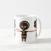 愛はボーダーを知っていません コーヒーマグカップ (正面右)