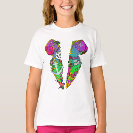 愛はポイズンタトゥーTuxグラフィックTシャツ Tシャツ