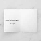 愛はポップコーンをシェアすること 面白いバレンタインデー シーズンカード (内部)