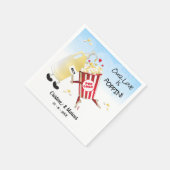 愛はポップコーン スタンダードカクテルナプキン (角)