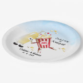 愛はポップコーン ペーパープレート (アングル)