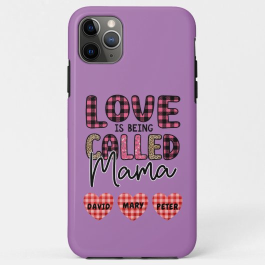 愛はママと呼ばれている、カスタマイズ可能なママの贈り物 Case-Mate iPhoneケース (裏面)