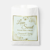 愛はミントグリーンの甘い金ゴールドレース結婚 フェイバーバッグ (正面)