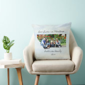 愛はモンタナに住む州の形をしたカスタム写真 クッション (椅子)