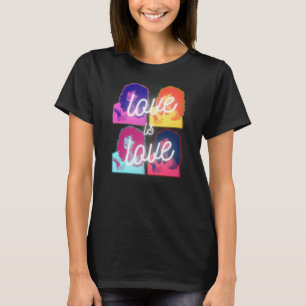 愛はラブチャーLGBTQプライド月Tシャツ Tシャツ