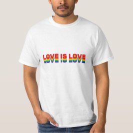 愛はラブプライドlgbtゲイ同性愛者レトロな虹 tシャツ