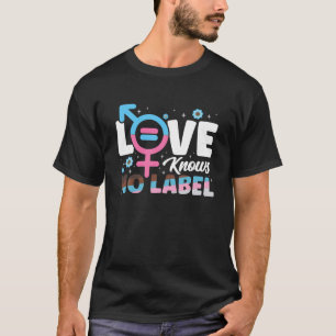 愛はラベルを知らないLGBTQレズビアンゲイ同盟プライドT Tシャツ