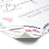 愛はラベンダー蝶を醸造している ポスター (角)