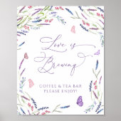 愛はラベンダー蝶を醸造している ポスター (正面)