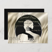 愛はリハーサルのディナーすべてがある 招待状 (正面/裏面)