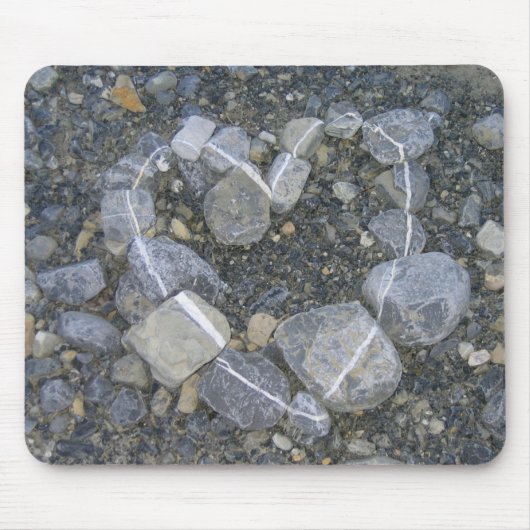 愛はロック無地の マウスパッド (正面)