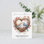 愛はヴァレンティーズのかわいい鳥たちにある シーズンポストカード (スタンド正面)