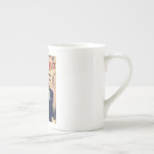 愛はヴィンテージのロマンスの雑誌のマグを持続させませんでした ボーンチャイナマグカップ (右)