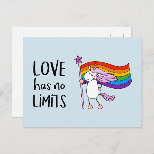 愛は一角獣に限らず ポストカード (正面/裏面)
