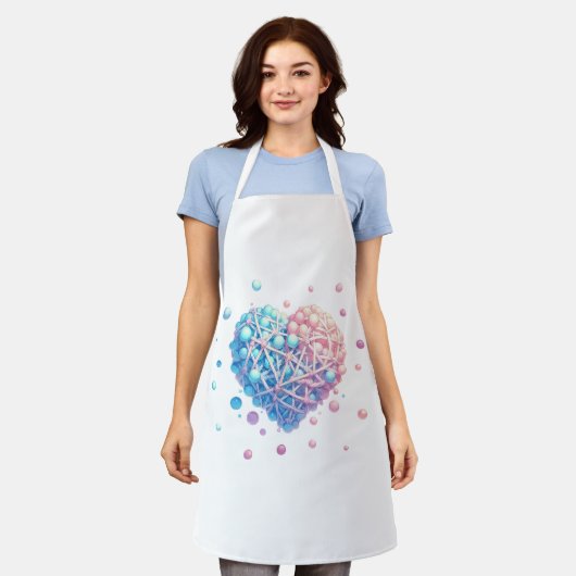 愛は万物を産む エプロン (着用した状態)