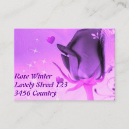 愛は上がり、 名刺