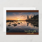 愛は世界の生命の川である。 ポストカード (正面/裏面)