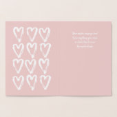 愛は世界をバレンタインホイルカードのあたりで行かせます 箔カード (内部)