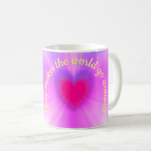 愛は世界を動かすのまわりに コーヒーマグカップ (正面右)