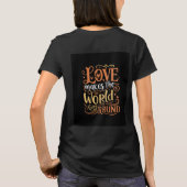 愛は世界を回す Tシャツ (裏面)