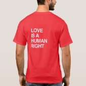 愛は人権である Tシャツ (裏面)
